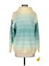 Liz Claiborne 100% Acrylic Color Block Teal Yellow Pullover Sweater Size P (petite) - photo 1