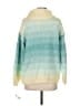 Liz Claiborne 100% Acrylic Color Block Teal Yellow Pullover Sweater Size P (petite) - photo 2