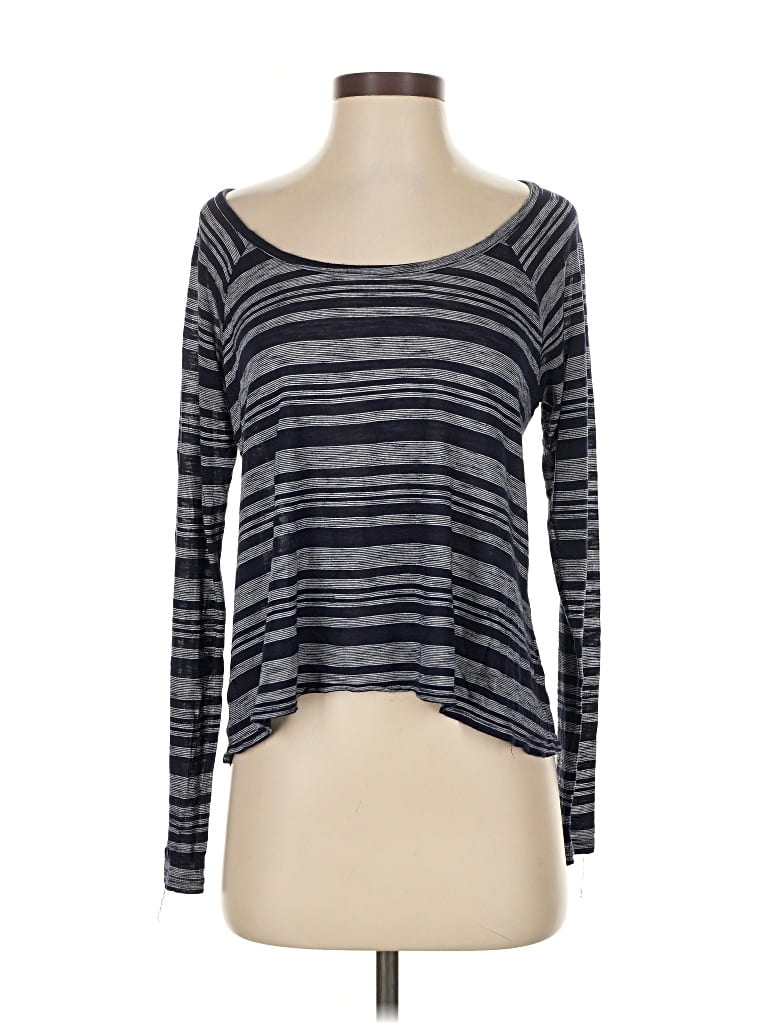 Pre-owned Soft Joie Long Sleeve T-shirt In Gray