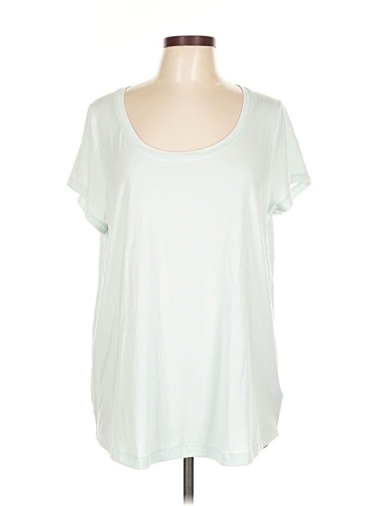 Pre-owned Athleta Short Sleeve T-shirt In White