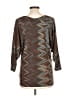 Nally & Millie Chevron-herringbone Brown Pullover Sweater Size L - photo 2