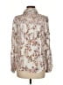 Lovestitch 100% Rayon Floral Ivory Long Sleeve Blouse Size M - photo 2