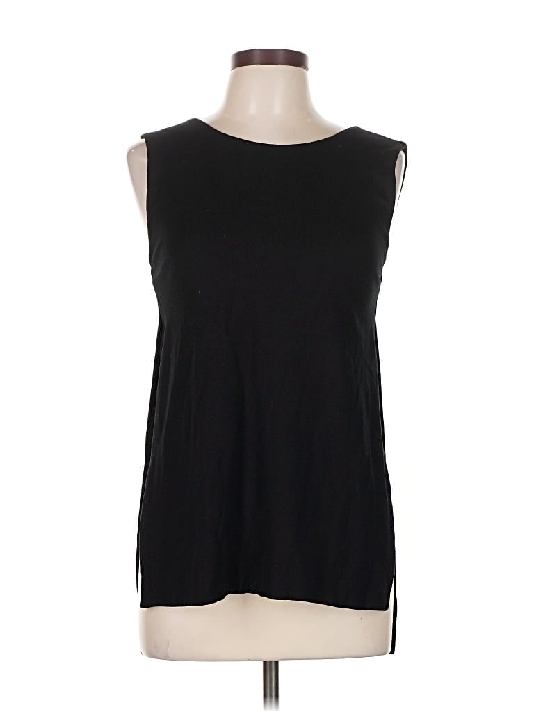 Pre-owned Jil Sander Sleeveless Top Black Boatneck Tops