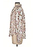 Lovestitch 100% Rayon Floral Ivory Long Sleeve Blouse Size M - photo 5