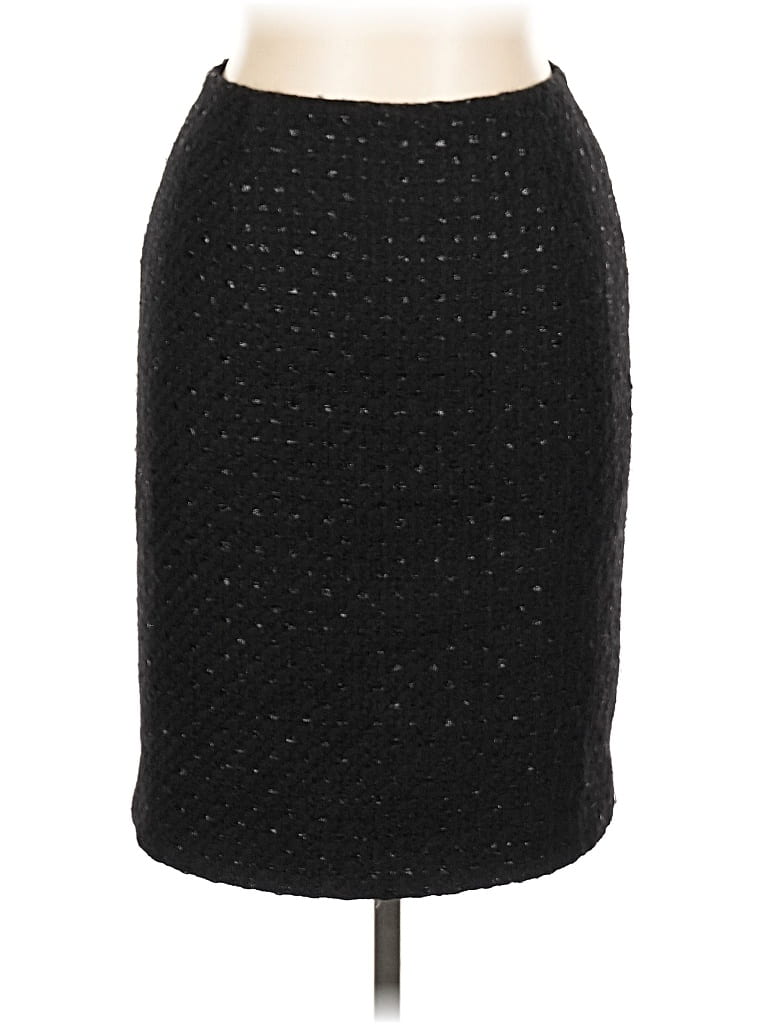 Pre-owned Les Copains Wool Skirt In Black