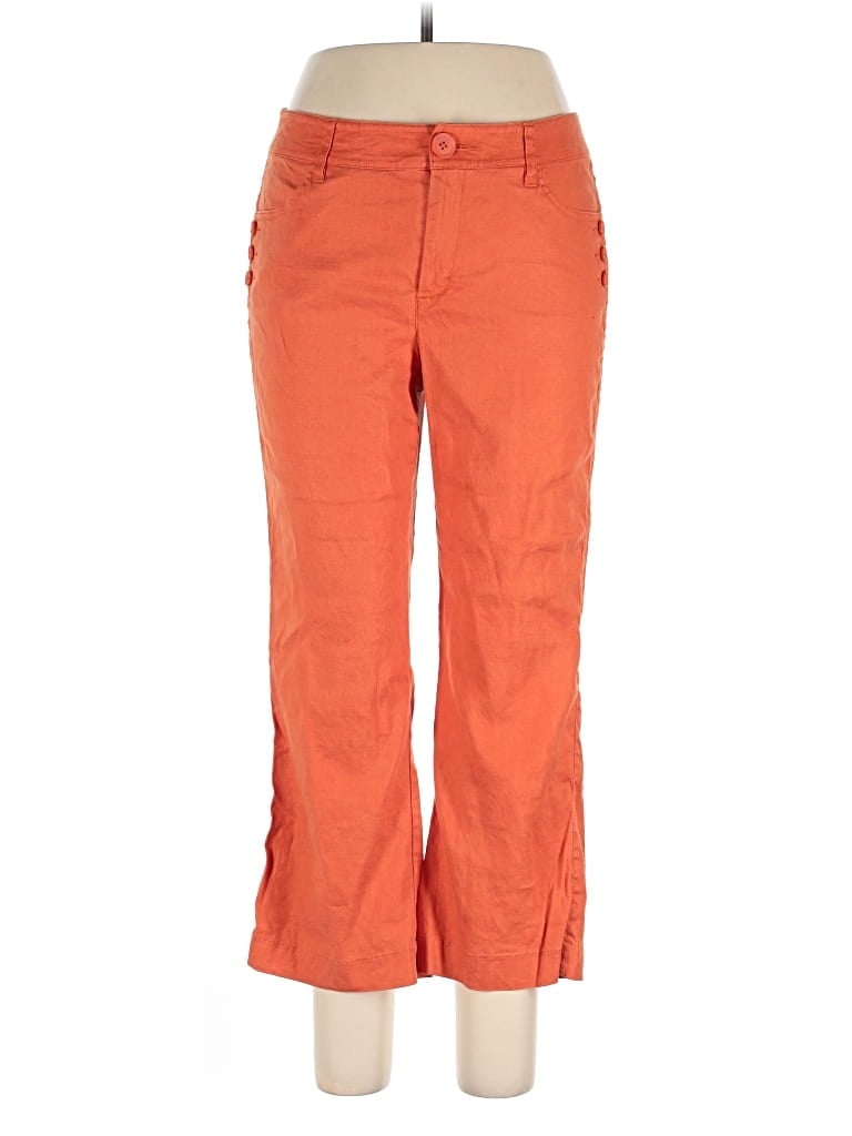 Pre-owned Cabi Linen Pants In Orange