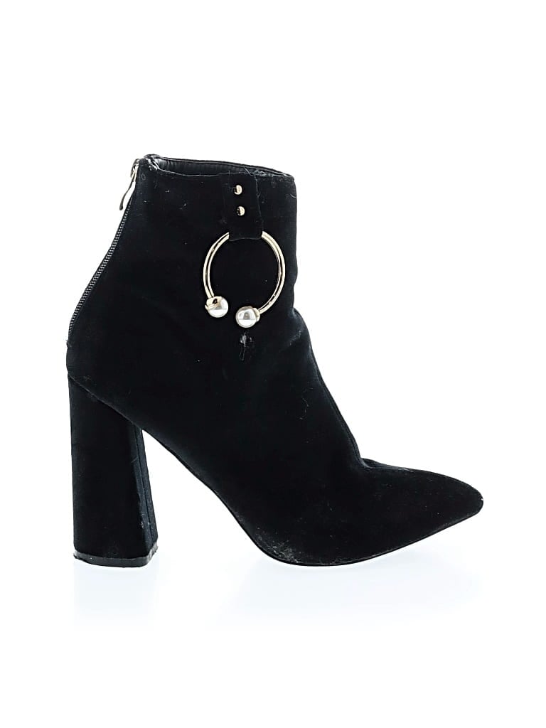 Pre-owned Unbranded Ankle Boots In Black