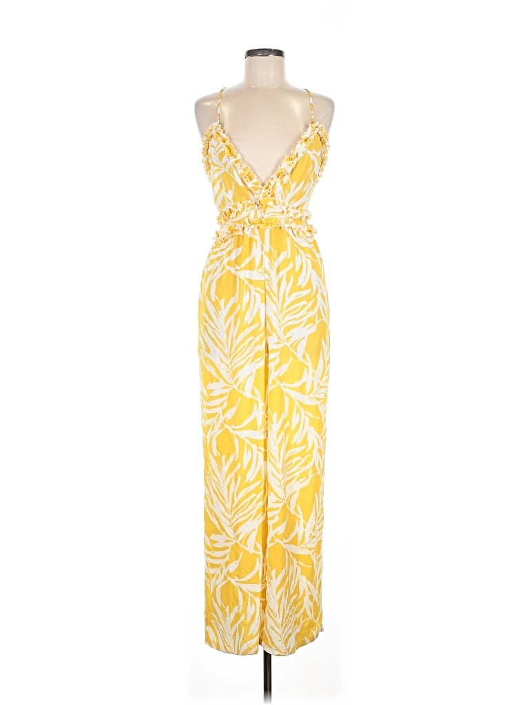 Pre-owned Iris Jumpsuit In Yellow