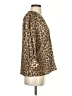Smythe Animal Print Brown 3/4 Sleeve Blouse Size S - photo 4