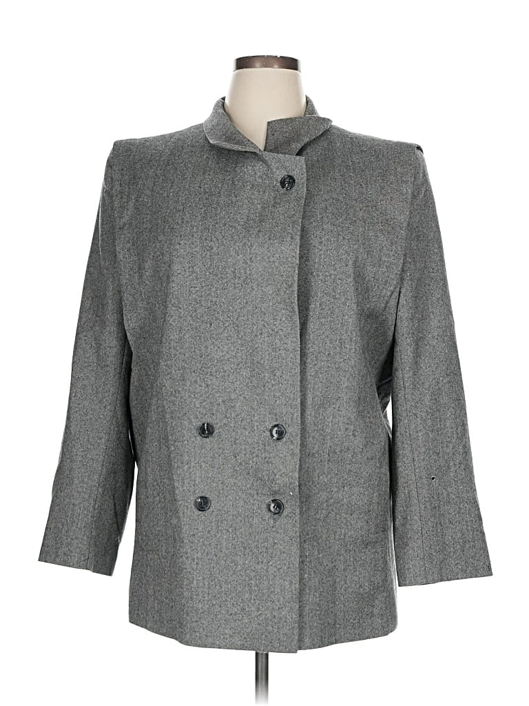 Pre-owned Giorgio Sant'angelo Coat In Gray
