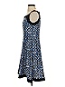 Chaps Print Blue Casual Dress Size S - photo 5