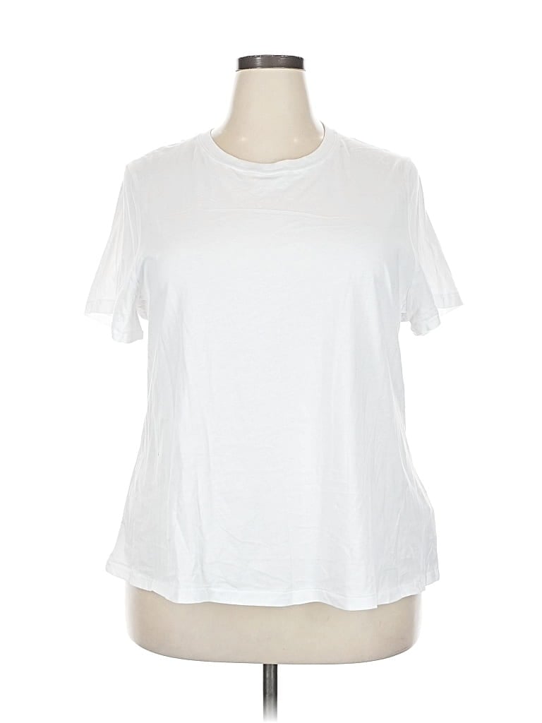 Pre-owned Fabletics Short Sleeve T-shirt In White