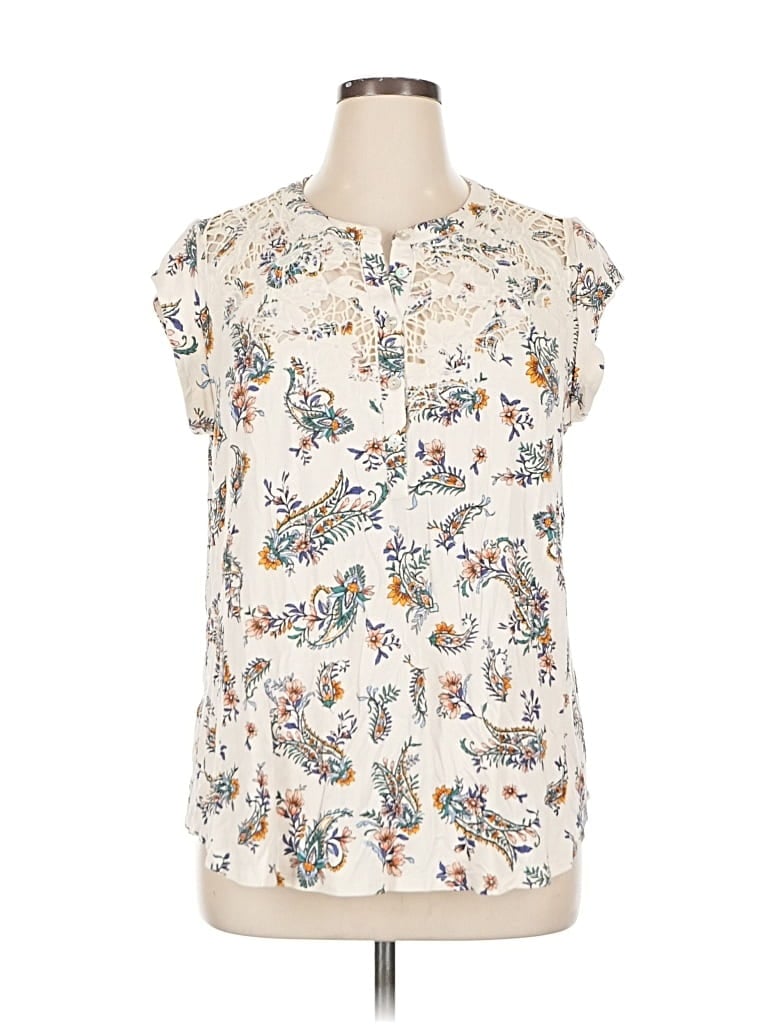 Pre-owned Daniel Rainn Sleeveless Blouse In White