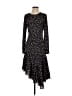 Le Gali 100% Polyester Polka Dots Black Casual Dress Size XS - photo 1