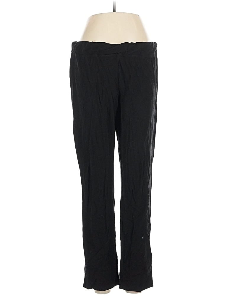 Pre-owned Eileen Fisher Track Pants In Black
