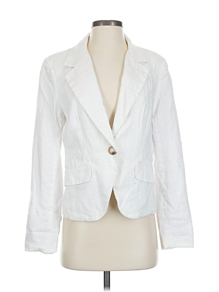 Pre-owned Cynthia Rowley Tjx Blazer Jacket In White
