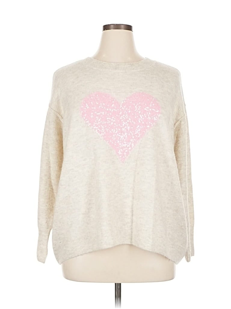 Pre-owned Cece Pullover Sweater In White