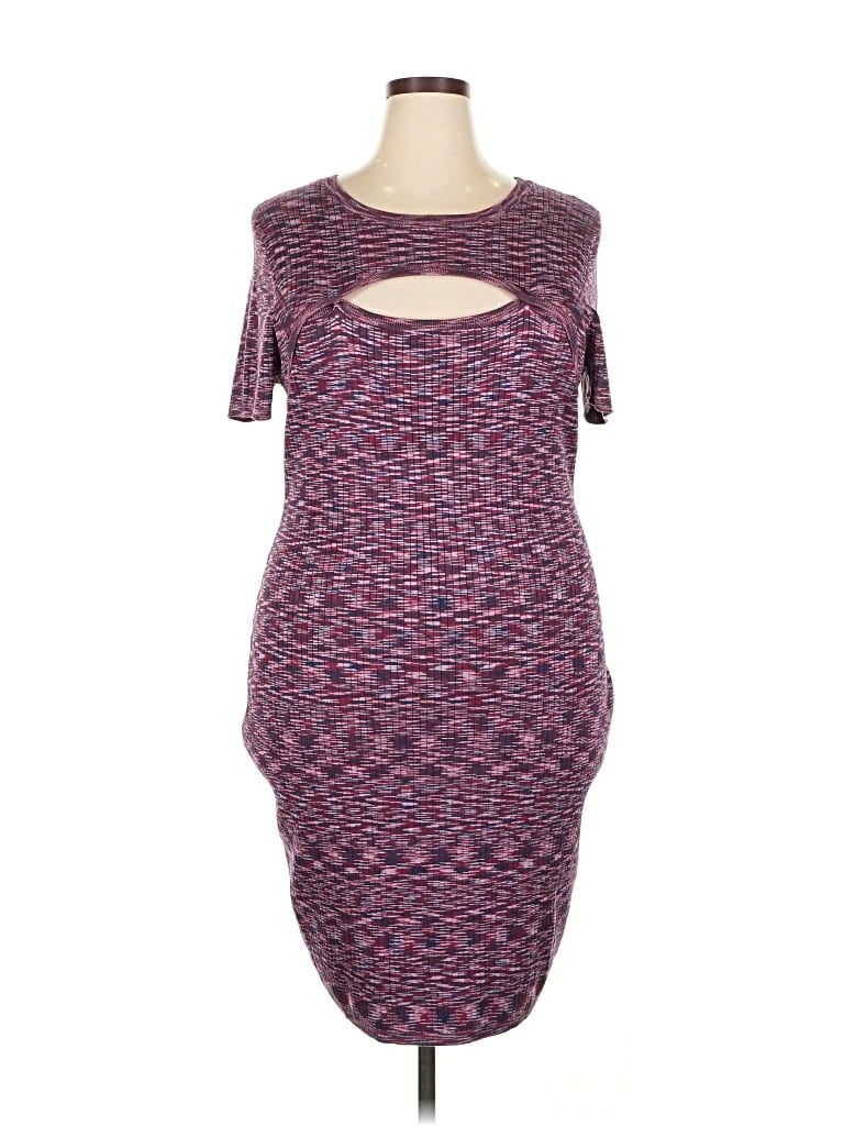 Lane Bryant Casual Dress In Purple