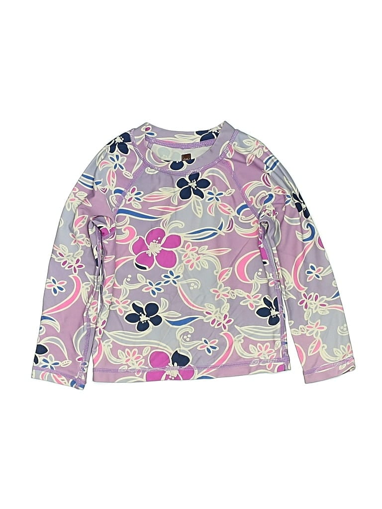Pre-owned Tea Kids' Rash Guard In Purple