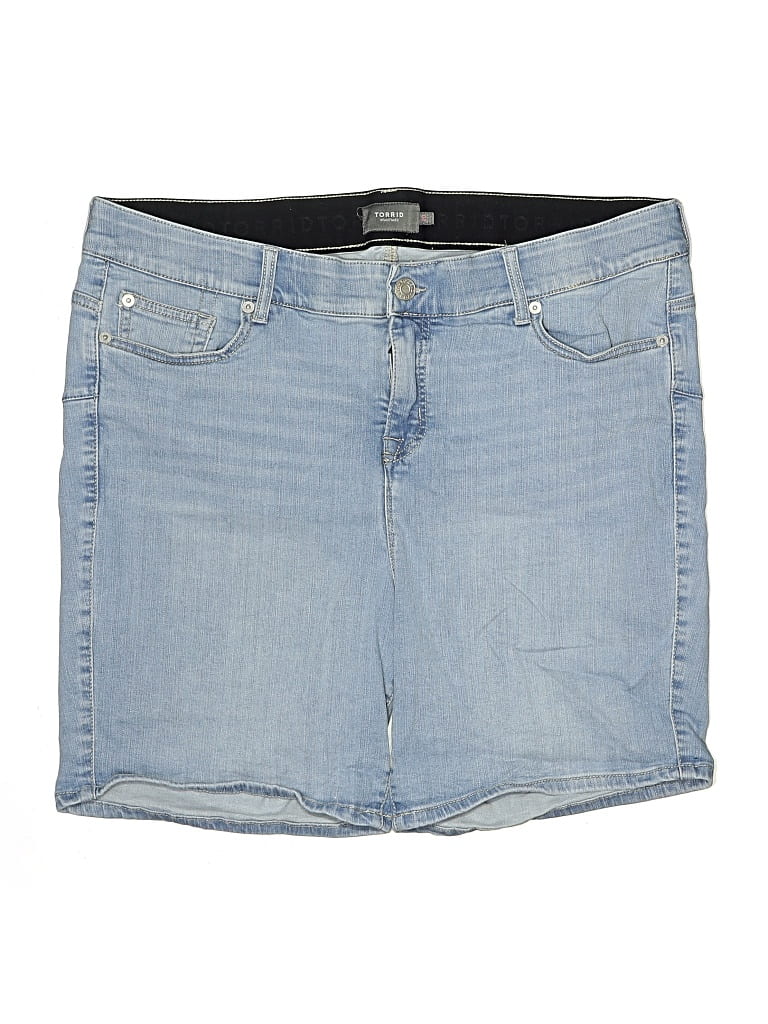 Pre-owned Torrid Denim Shorts In Blue