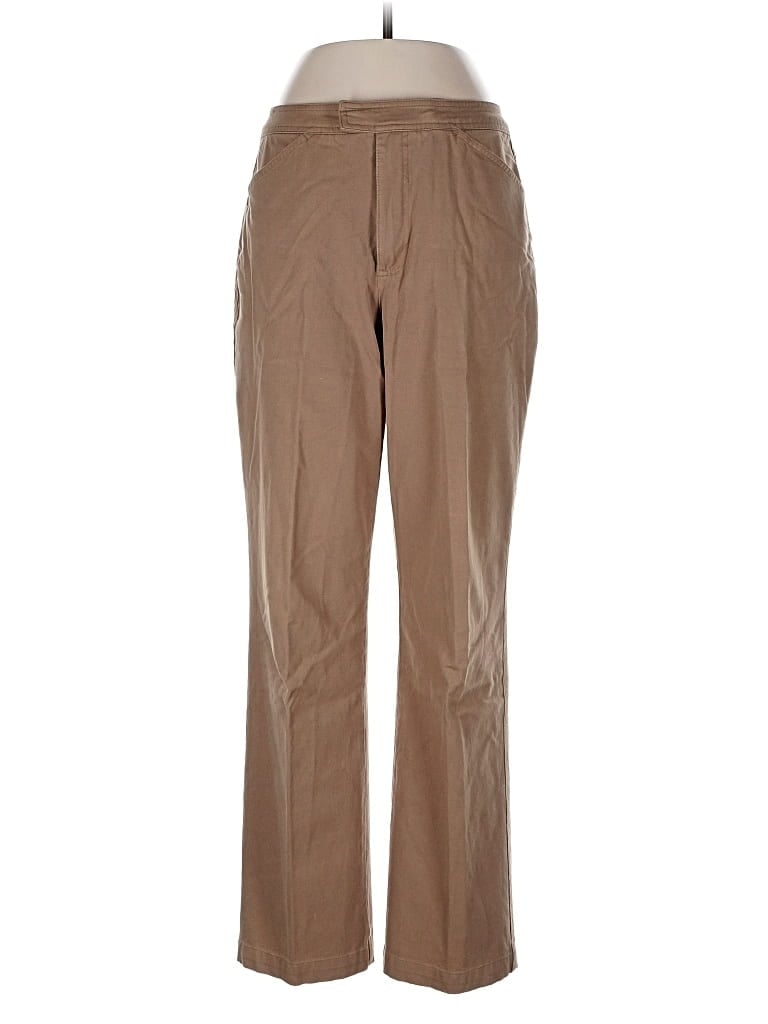 Pre-owned Gloria Vanderbilt Khaki Pant In Brown