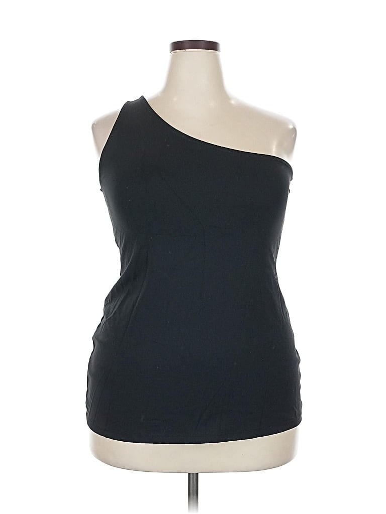 Pre-owned Torrid Sleeveless Top Black One Shoulder Neckline Tops