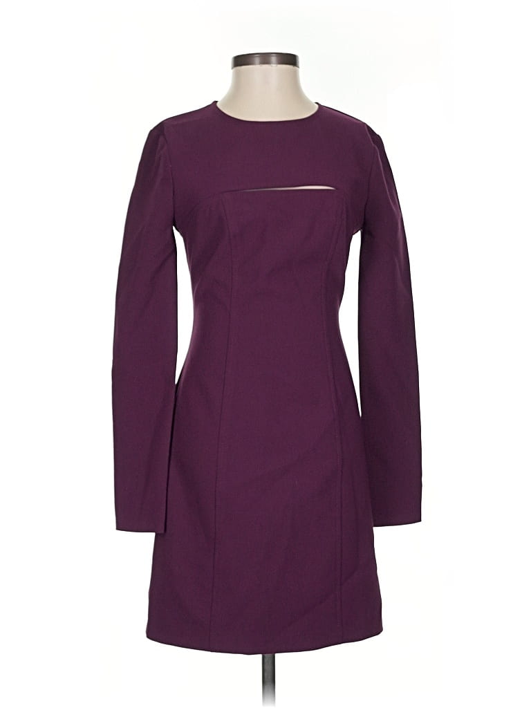 Pre-owned Likely Casual Dress In Burgundy