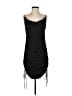 Krisa 100% Polyester Solid Black Casual Dress Size XS - photo 1