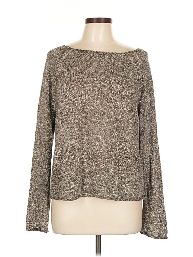 Pre-owned Ann Taylor Loft Pullover Sweater In Brown