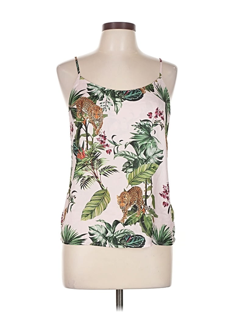 Pre-owned David Lerner Sleeveless Top Pink Halter Neckline Tops