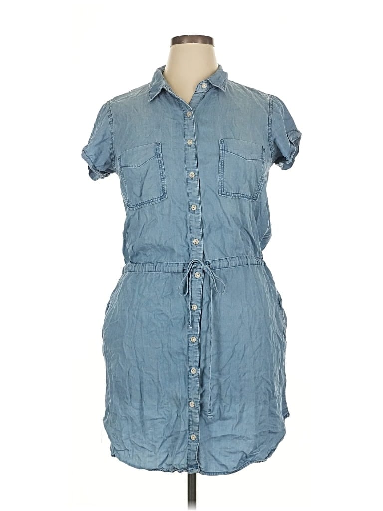 Pre-owned Thread & Supply Casual Dress In Blue