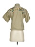 Madewell Solid Green Short Sleeve Button-Down Shirt Size XS - photo 2