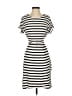 Chaps Stripes Ivory Casual Dress Size S - photo 1