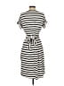 Chaps Stripes Ivory Casual Dress Size S - photo 2