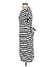 Chaps Stripes Ivory Casual Dress Size S - photo 5