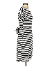 Chaps Stripes Ivory Casual Dress Size S - photo 4