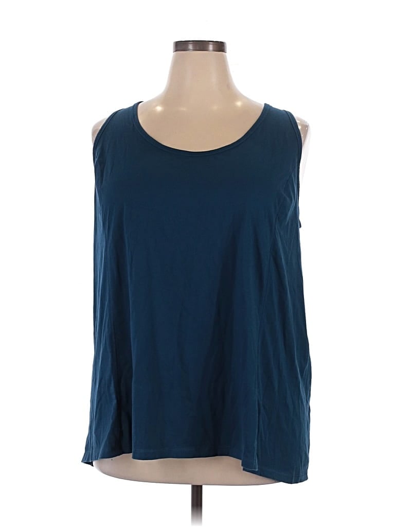 Pre-owned Livi Sleeveless T-shirt In Blue