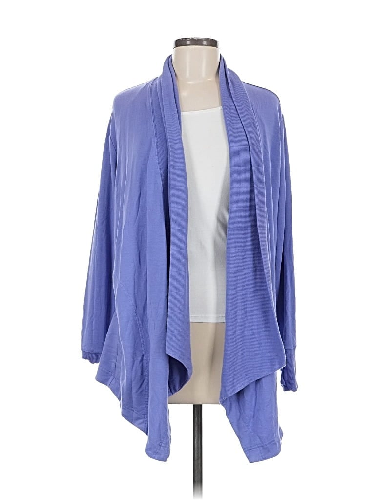 Pre-owned Athleta Cardigan Sweater In Blue