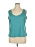DressBarn 100% Polyester Teal Tank Top Size 1X - photo 1