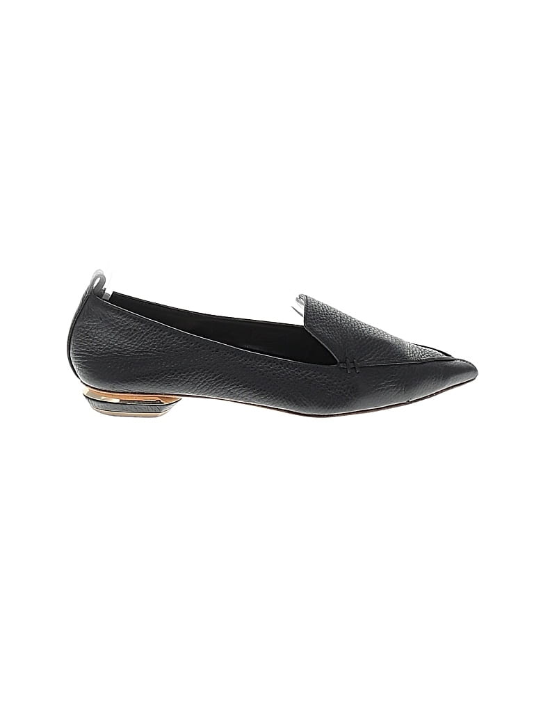 Pre-owned Nicholas Kirkwood Flats In Black