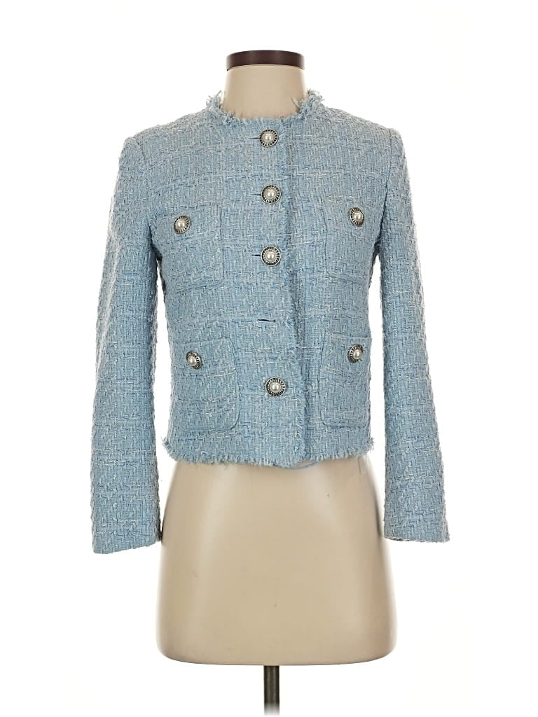 Pre-owned Mng Jacket In Blue