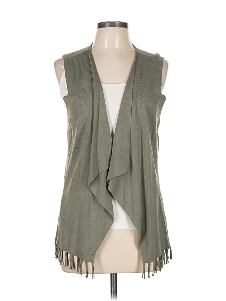 Pre-owned Chico's Cardigan Sweater In Green