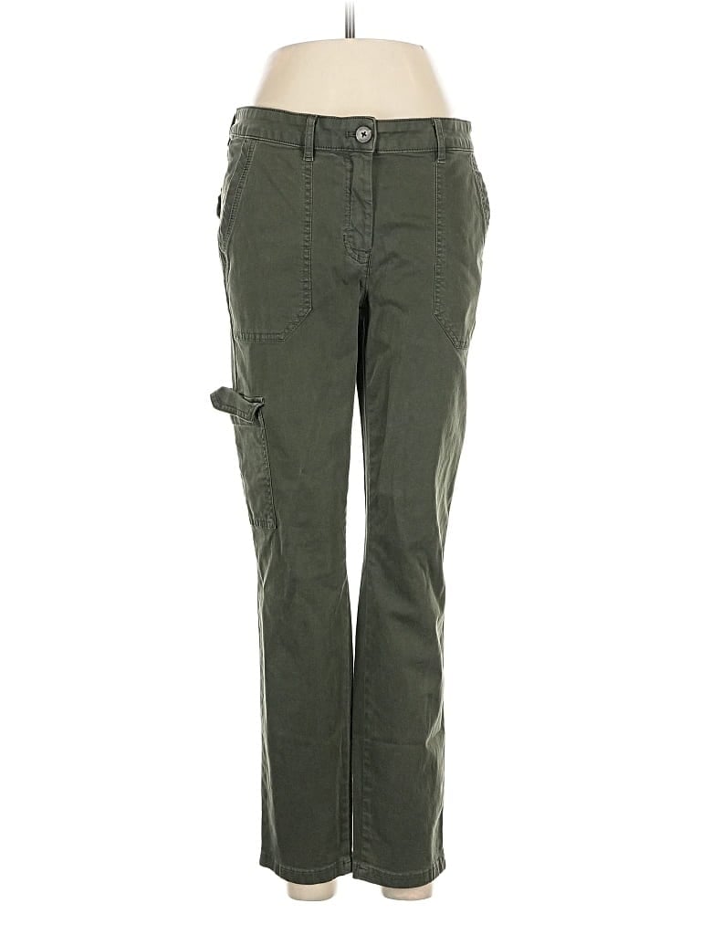 Pre-owned Jjill Cargo Pants In Green