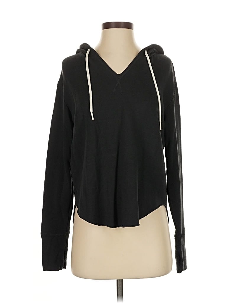 Pre-owned Offline By Aerie Zip Up Hoodie In Black