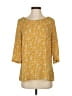 HD in Paris 100% Polyester Yellow 3/4 Sleeve Blouse Size 4 - photo 1