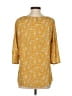 HD in Paris 100% Polyester Yellow 3/4 Sleeve Blouse Size 4 - photo 2