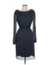 Tahari 100% Polyester Blue Cocktail Dress Size 8 - photo 1