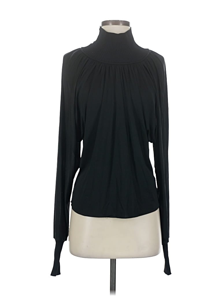 Pre-owned A.l.c Long Sleeve Blouse In Black