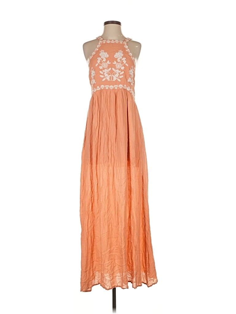 Pre-owned En Creme Casual Dress In Orange
