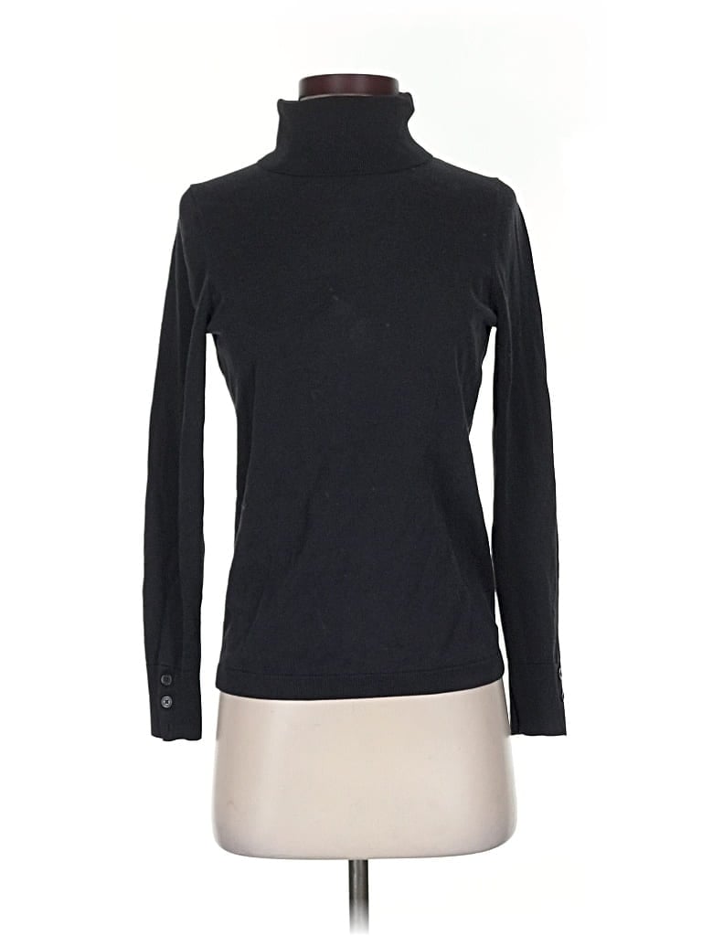 Pre-owned Talbots Turtleneck Sweater In Black